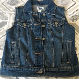 Old navy slightly worn jean vest